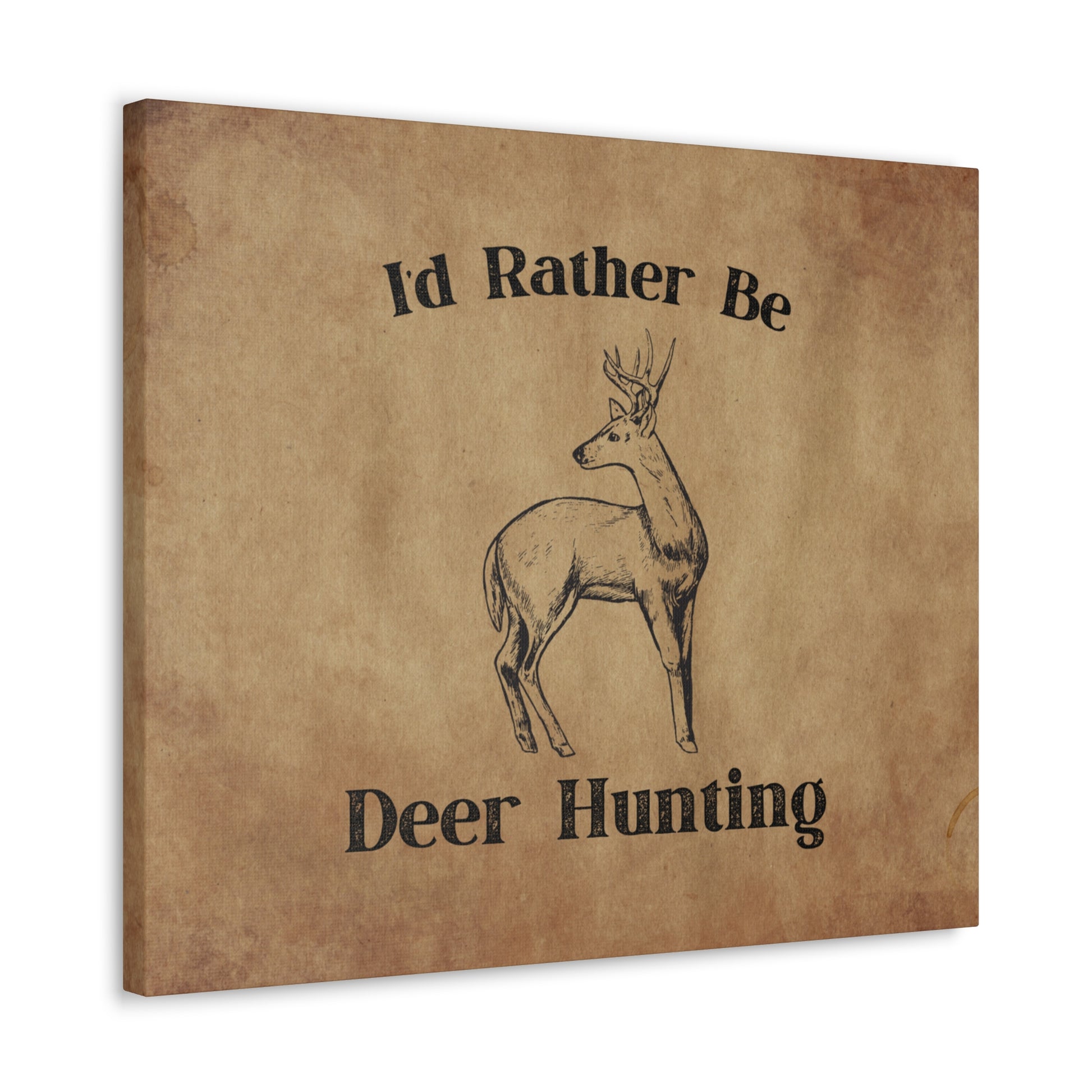 Deer hunting canvas art for lodge or man cave
