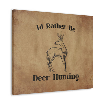 Deer hunting canvas art for lodge or man cave
