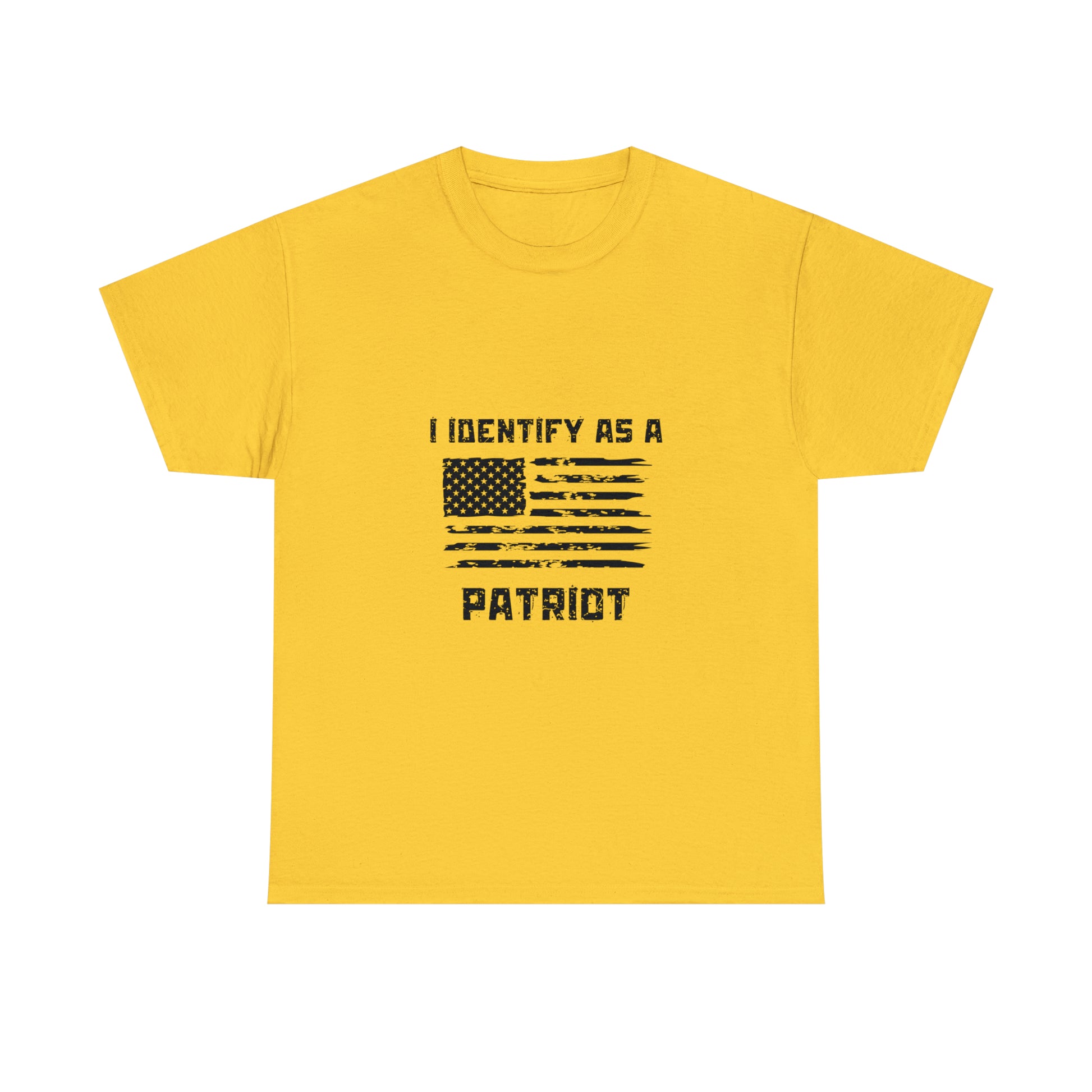 Vintage patriot shirt with a classic all-black American flag print
