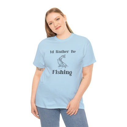 "Id Rather Be Fishing" T-Shirt - Weave Got Gifts - Unique Gifts You Won’t Find Anywhere Else!