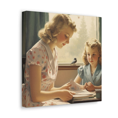 "Vintage Mother-Daughter Bond" Wall Art - Weave Got Gifts - Unique Gifts You Won’t Find Anywhere Else!