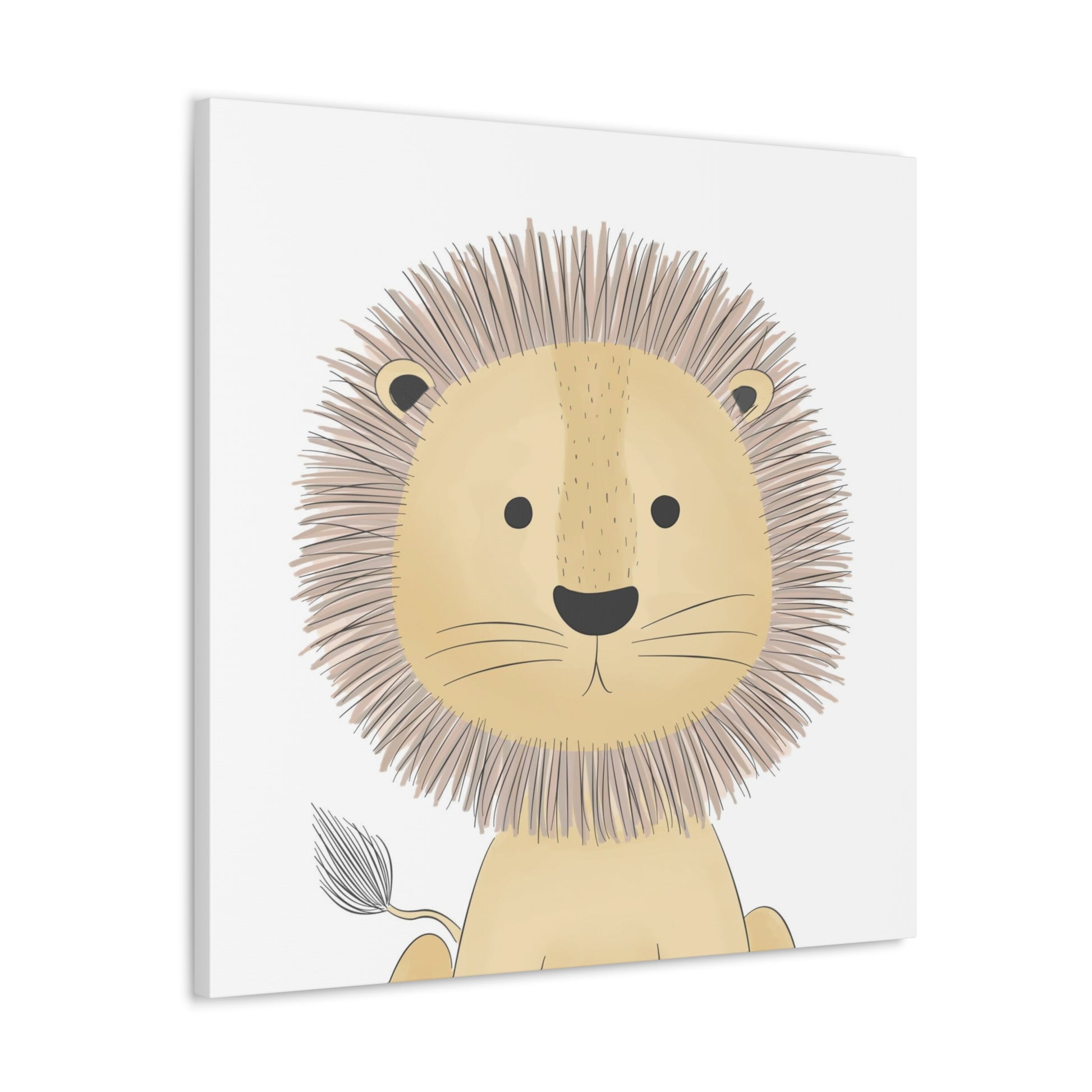 "Cute Lion" Canvas Wall Art - Weave Got Gifts - Unique Gifts You Won’t Find Anywhere Else!