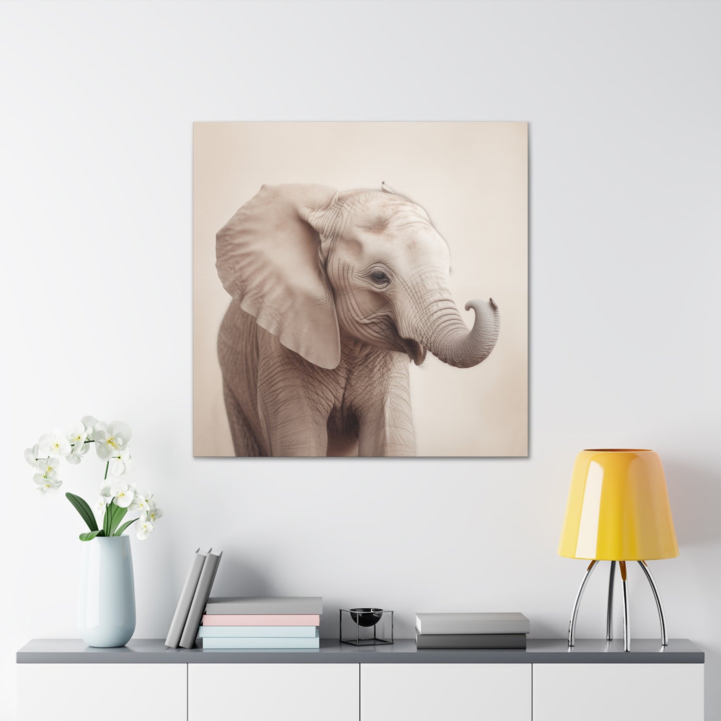 "Baby Elephant Portrait" Wall Art - Weave Got Gifts - Unique Gifts You Won’t Find Anywhere Else!