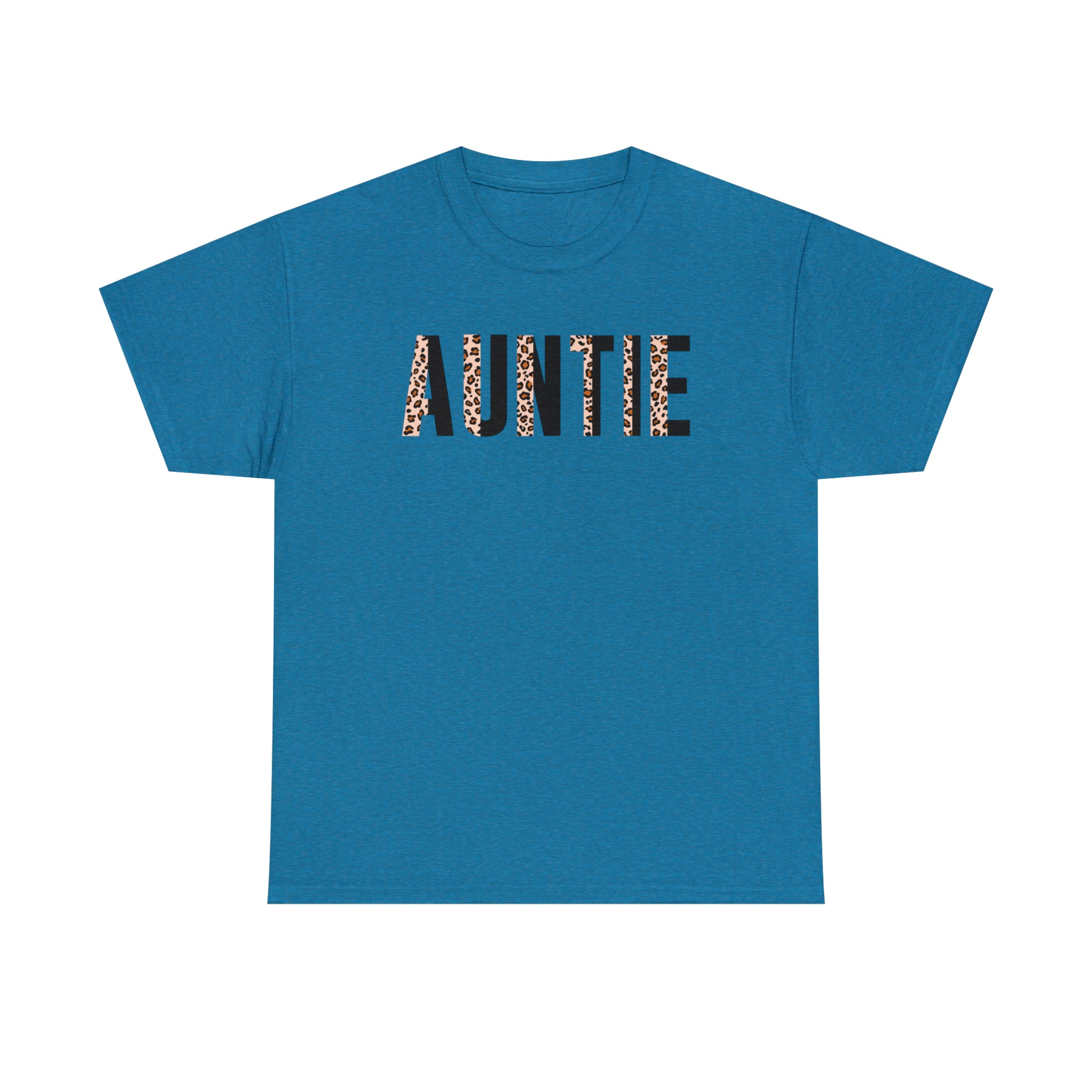 Auntie cheetah print graphic t-shirt
