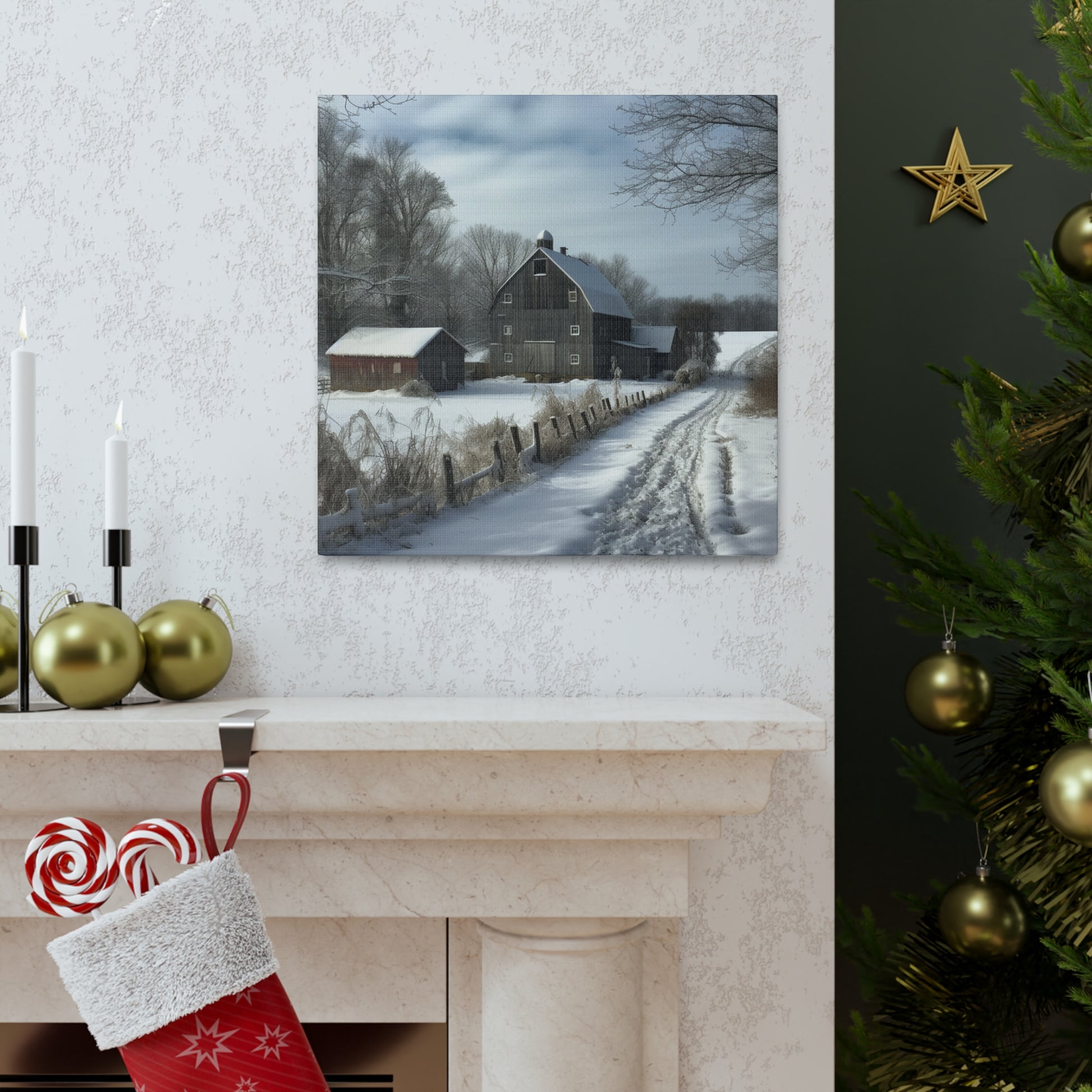 "Farm Winter Wonderland" Wall Art - Weave Got Gifts - Unique Gifts You Won’t Find Anywhere Else!