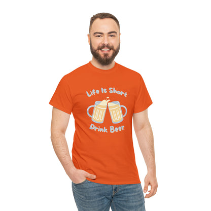 "Life Is Short, Drink Beer" T-Shirt - Weave Got Gifts - Unique Gifts You Won’t Find Anywhere Else!