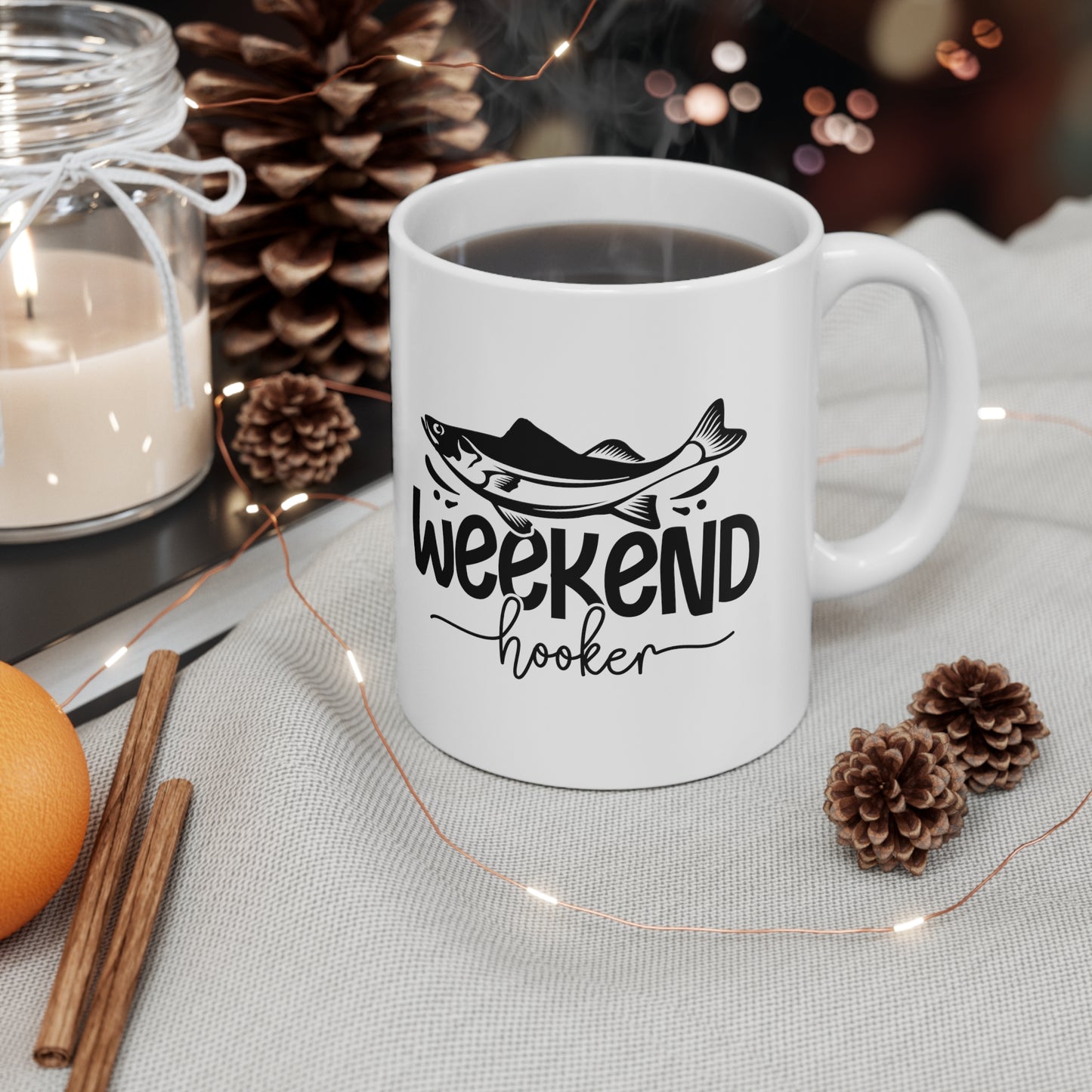 "Weekend Hooker" Fishing Coffee Mug - Weave Got Gifts - Unique Gifts You Won’t Find Anywhere Else!