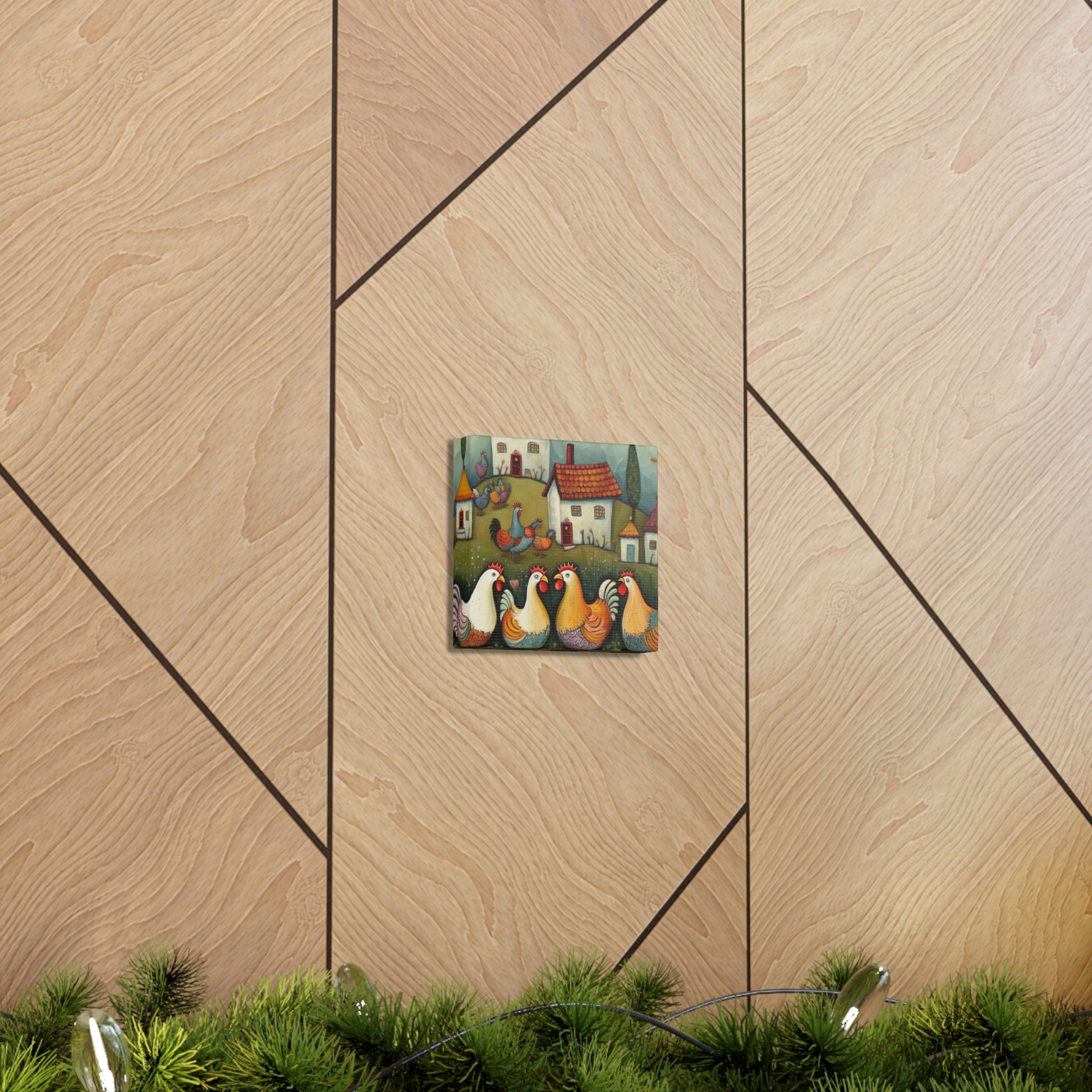 "Vintage Chicken Art" Wall Art - Weave Got Gifts - Unique Gifts You Won’t Find Anywhere Else!