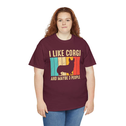 "I Like Corgi & Maybe 3 People" T-Shirt - Weave Got Gifts - Unique Gifts You Won’t Find Anywhere Else!