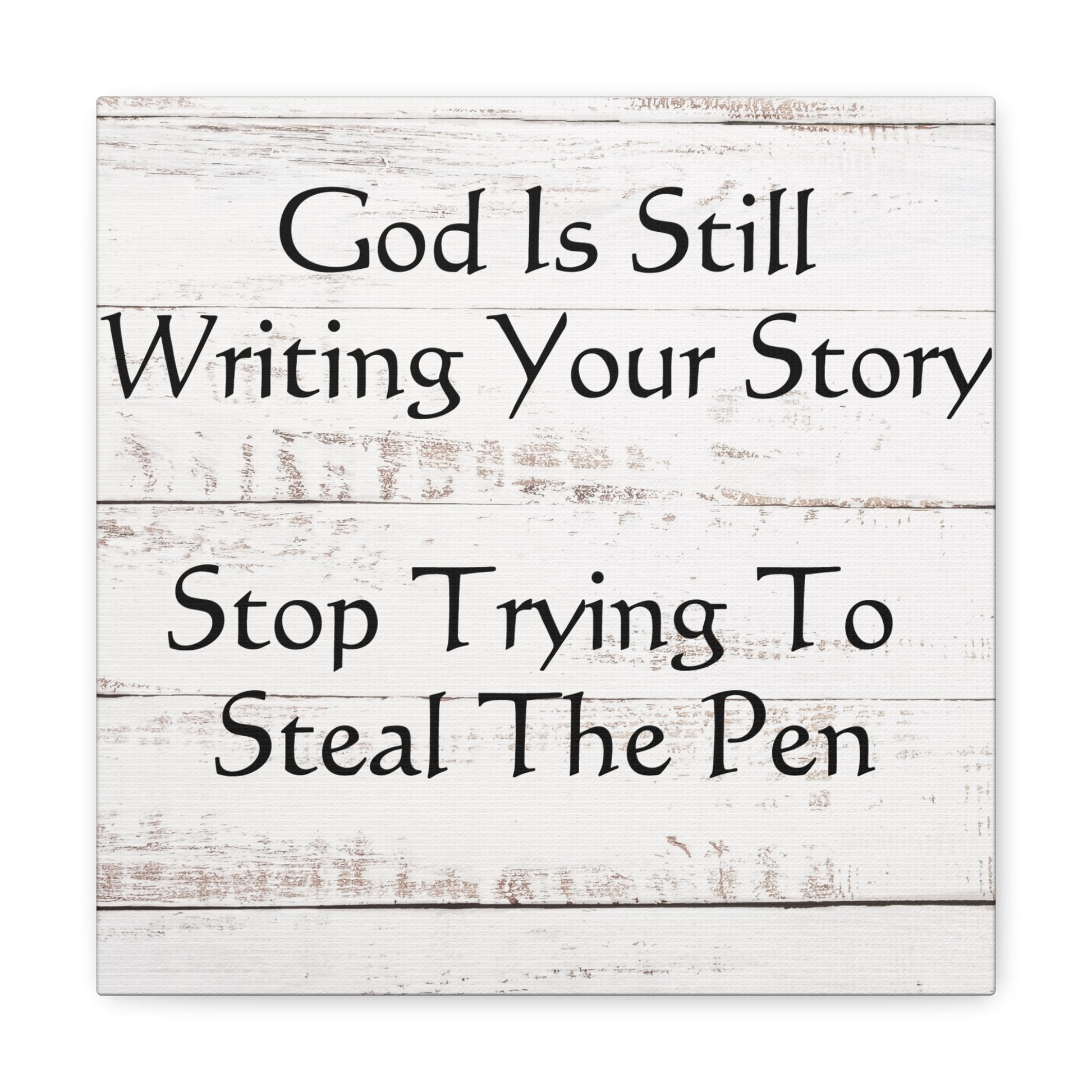Religious wall art with faith message
