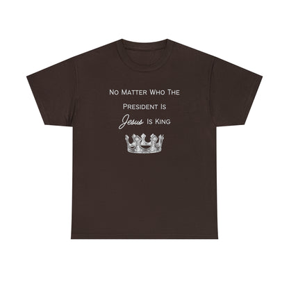 Bold faith statement t-shirt in 100% cotton