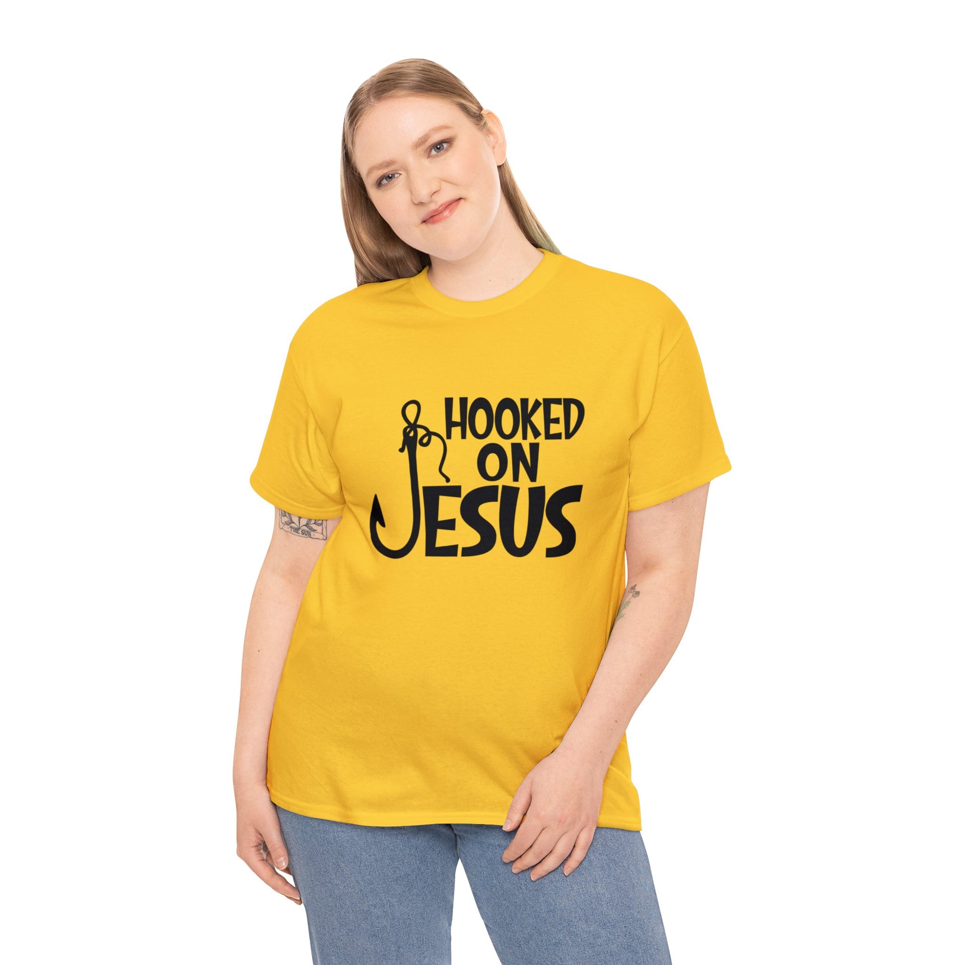 "Hooked on Jesus" T-Shirt - Weave Got Gifts - Unique Gifts You Won’t Find Anywhere Else!