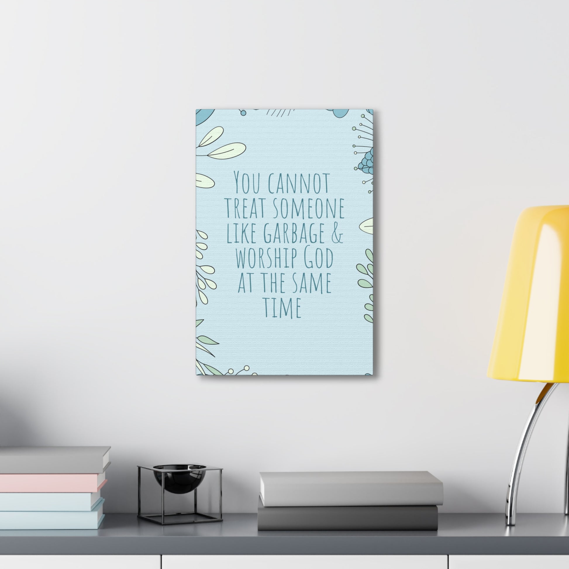 Religious Art – Christian Wall Canvas with Inspirational Message

