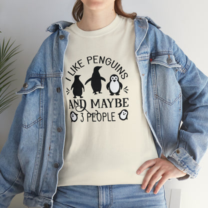 "I Like Penguins & Maybe 3 People" T-Shirt - Weave Got Gifts - Unique Gifts You Won’t Find Anywhere Else!
