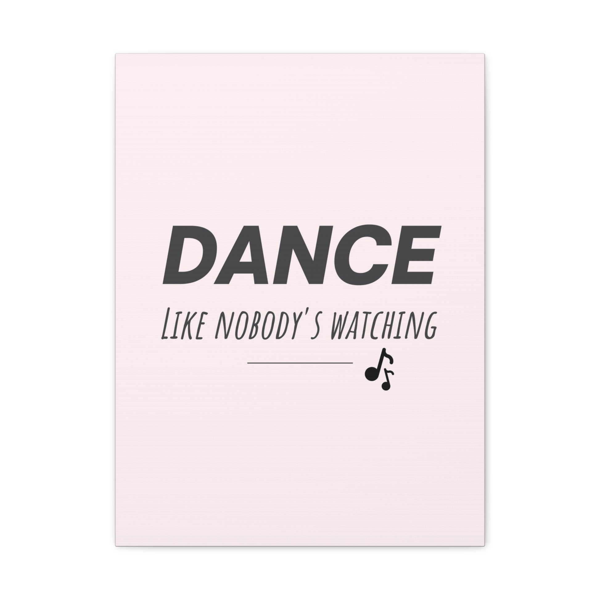 Dance like nobody's watching art.