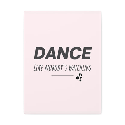Dance like nobody's watching art.