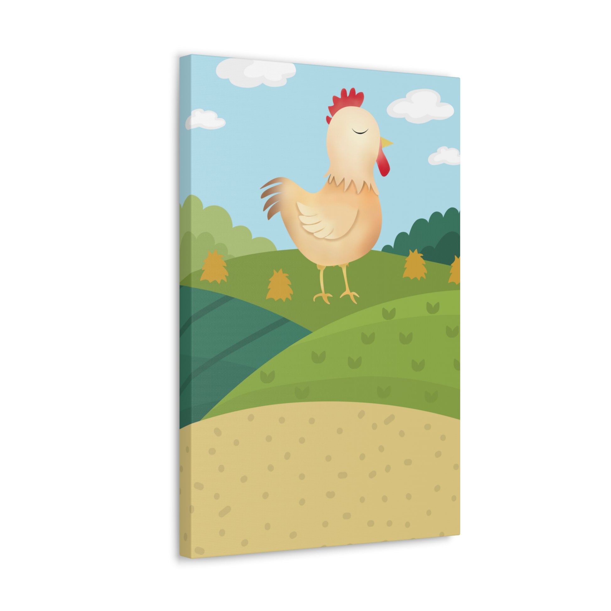 "Farm Chicken" Canvas Wall Art - Weave Got Gifts - Unique Gifts You Won’t Find Anywhere Else!
