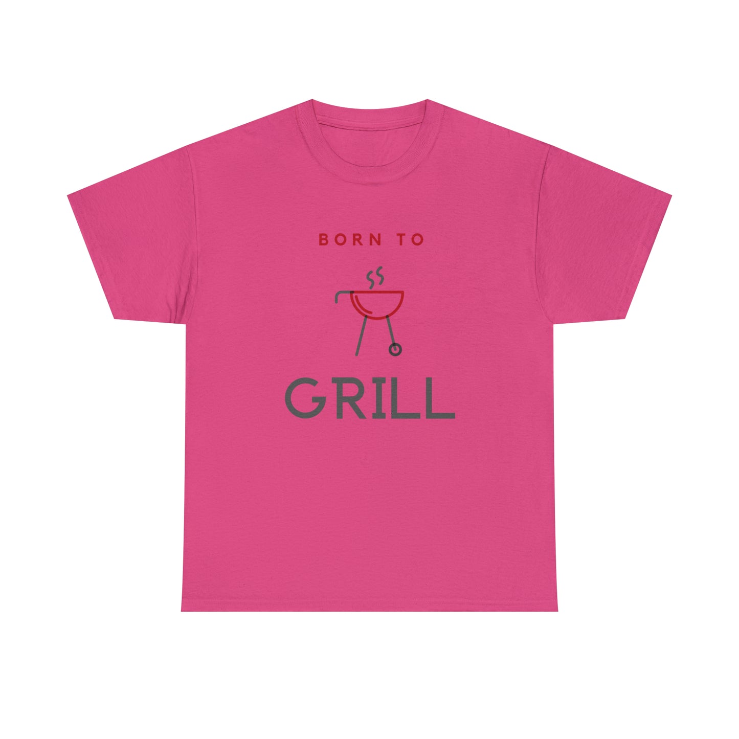 "Born to Grill" statement t-shirt for BBQ enthusiasts.