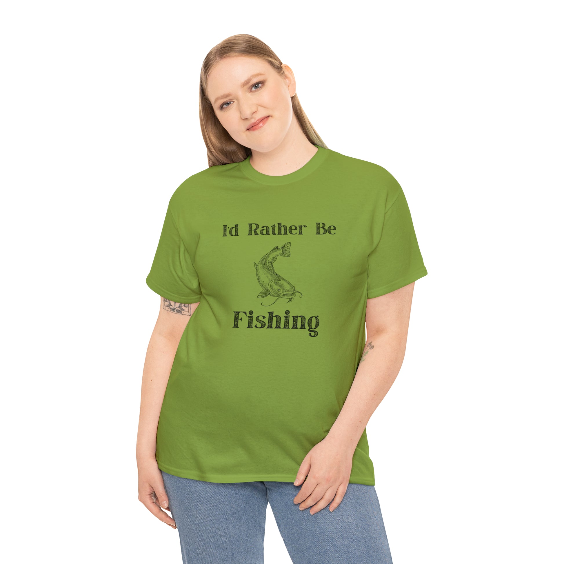 "Id Rather Be Fishing" T-Shirt - Weave Got Gifts - Unique Gifts You Won’t Find Anywhere Else!