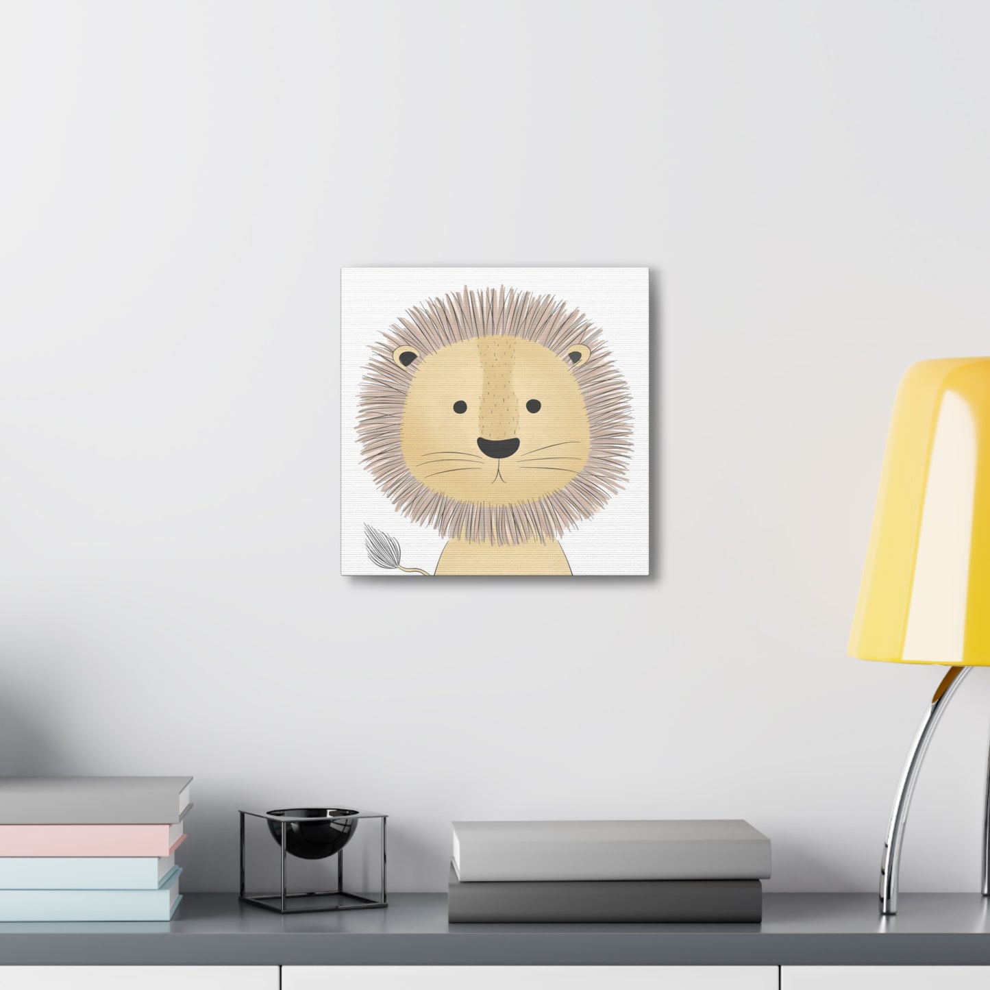 "Cute Lion" Canvas Wall Art - Weave Got Gifts - Unique Gifts You Won’t Find Anywhere Else!