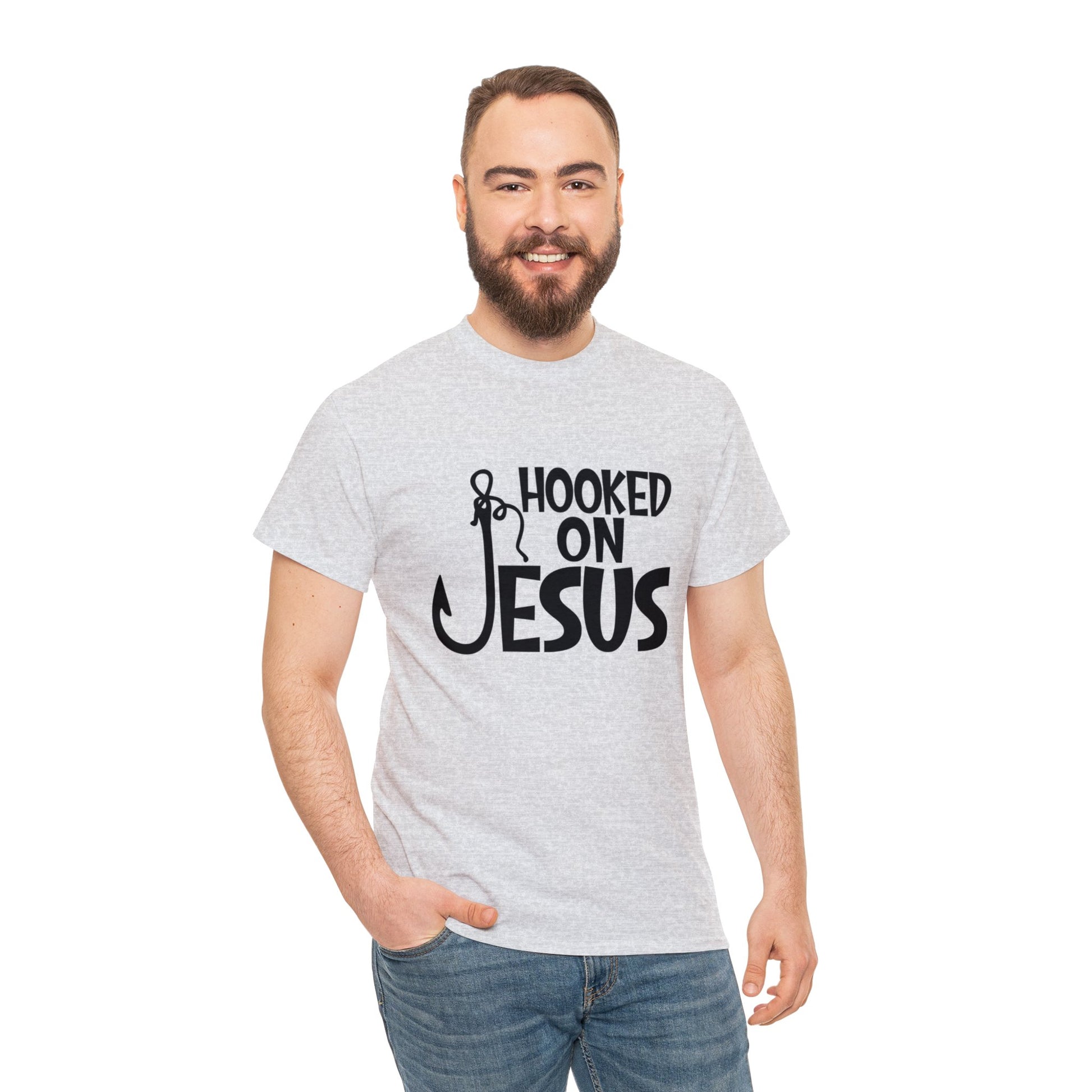 "Hooked on Jesus" T-Shirt - Weave Got Gifts - Unique Gifts You Won’t Find Anywhere Else!