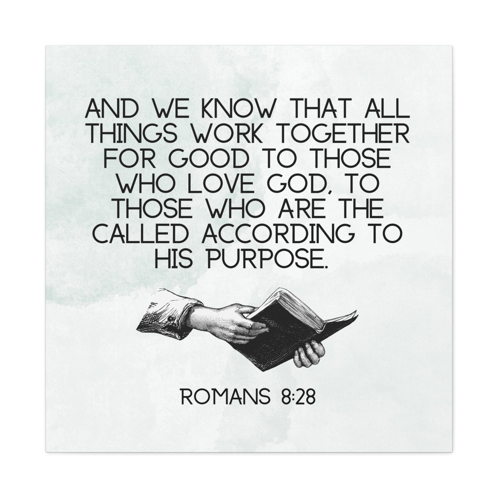 Christian wall decor with Romans 8:28
