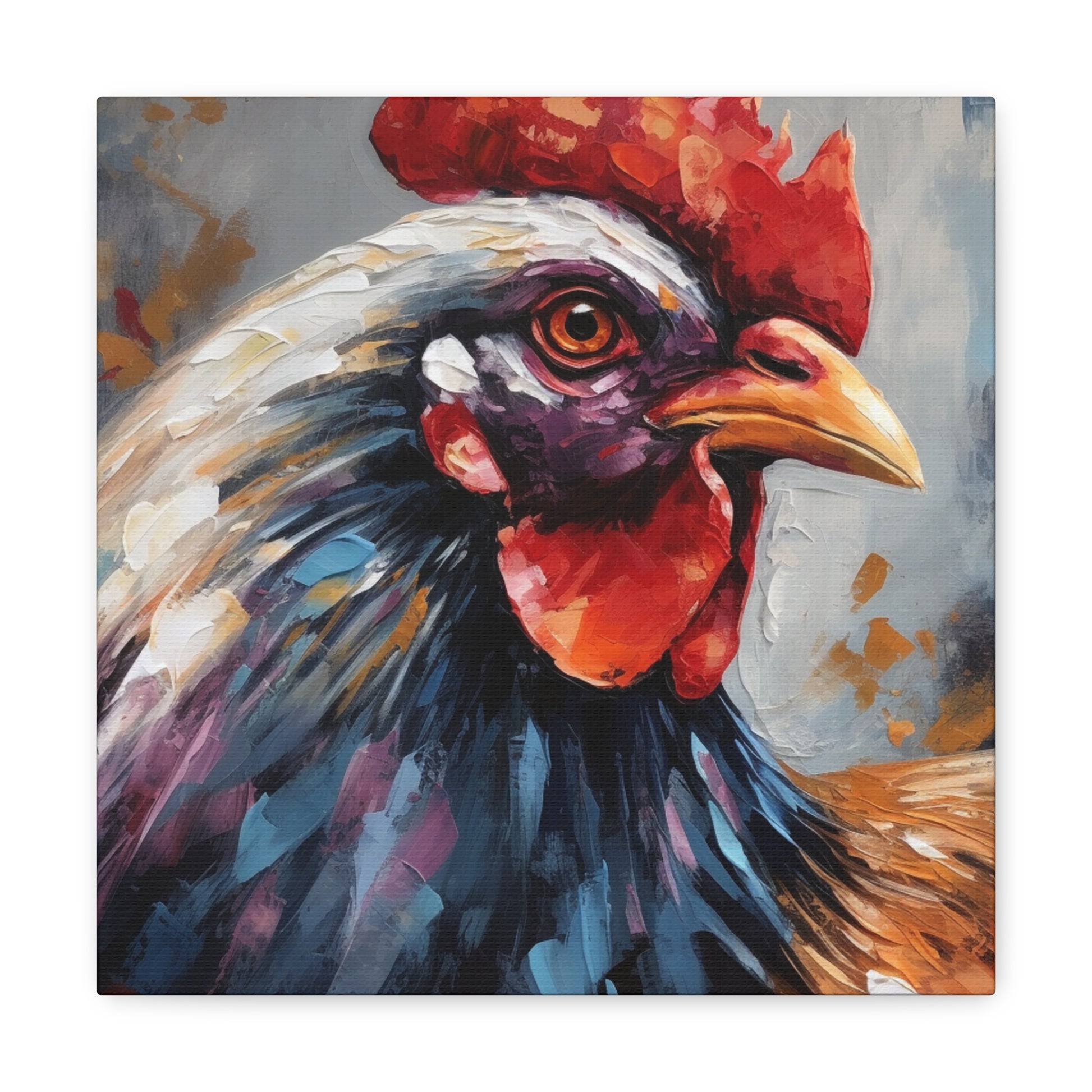 Chicken-themed wall art for kitchens and rustic spaces
