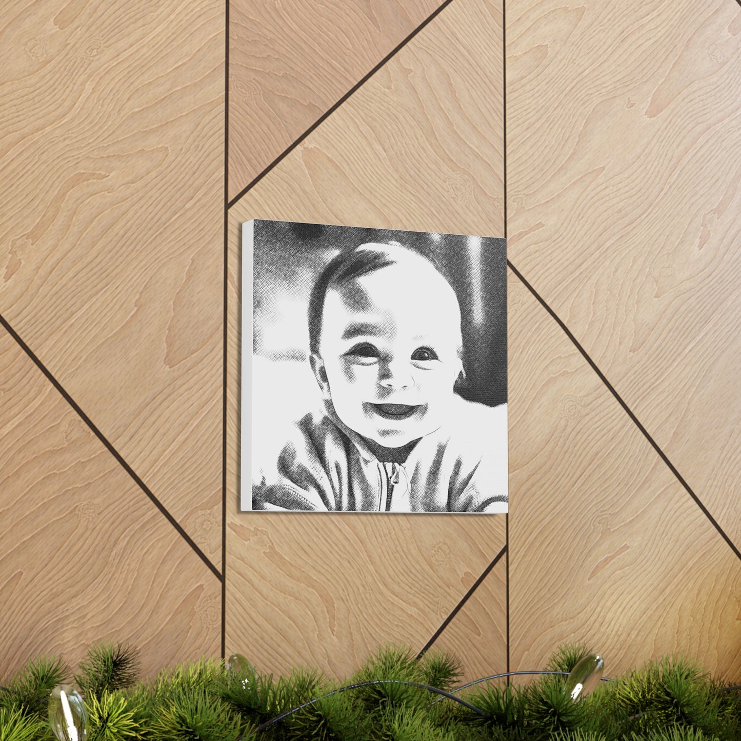 "Baby Photo Drawing" Custom Wall Art - Weave Got Gifts - Unique Gifts You Won’t Find Anywhere Else!