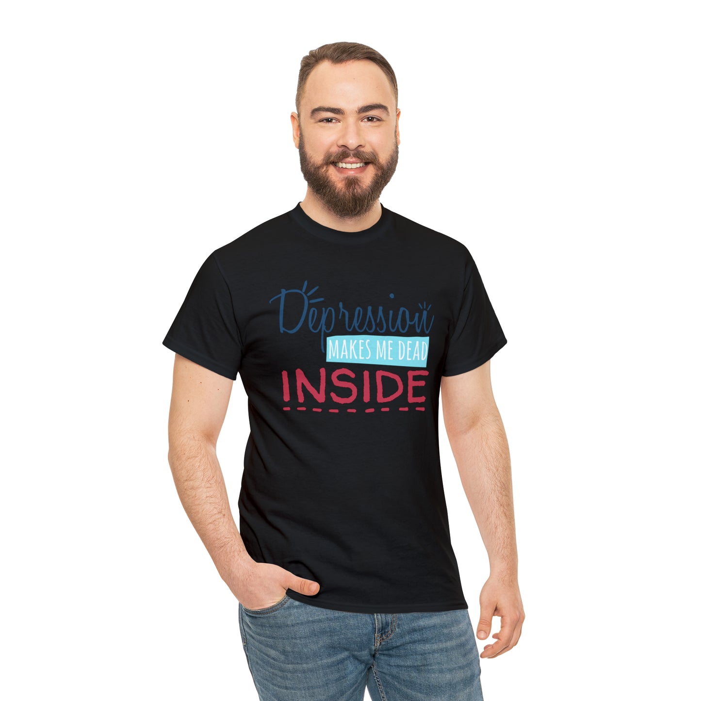 "Depression Makes Me Dead Inside" T-Shirt - Weave Got Gifts - Unique Gifts You Won’t Find Anywhere Else!