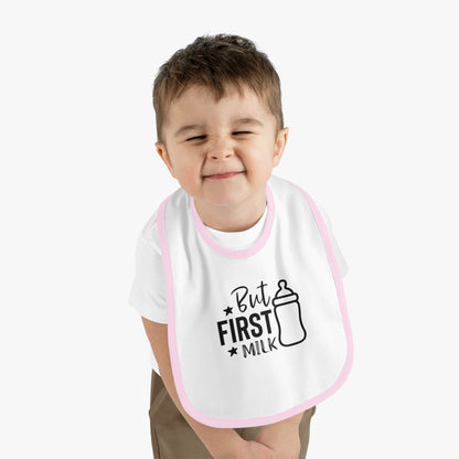 "But First Milk" Toddler Bib - Weave Got Gifts - Unique Gifts You Won’t Find Anywhere Else!