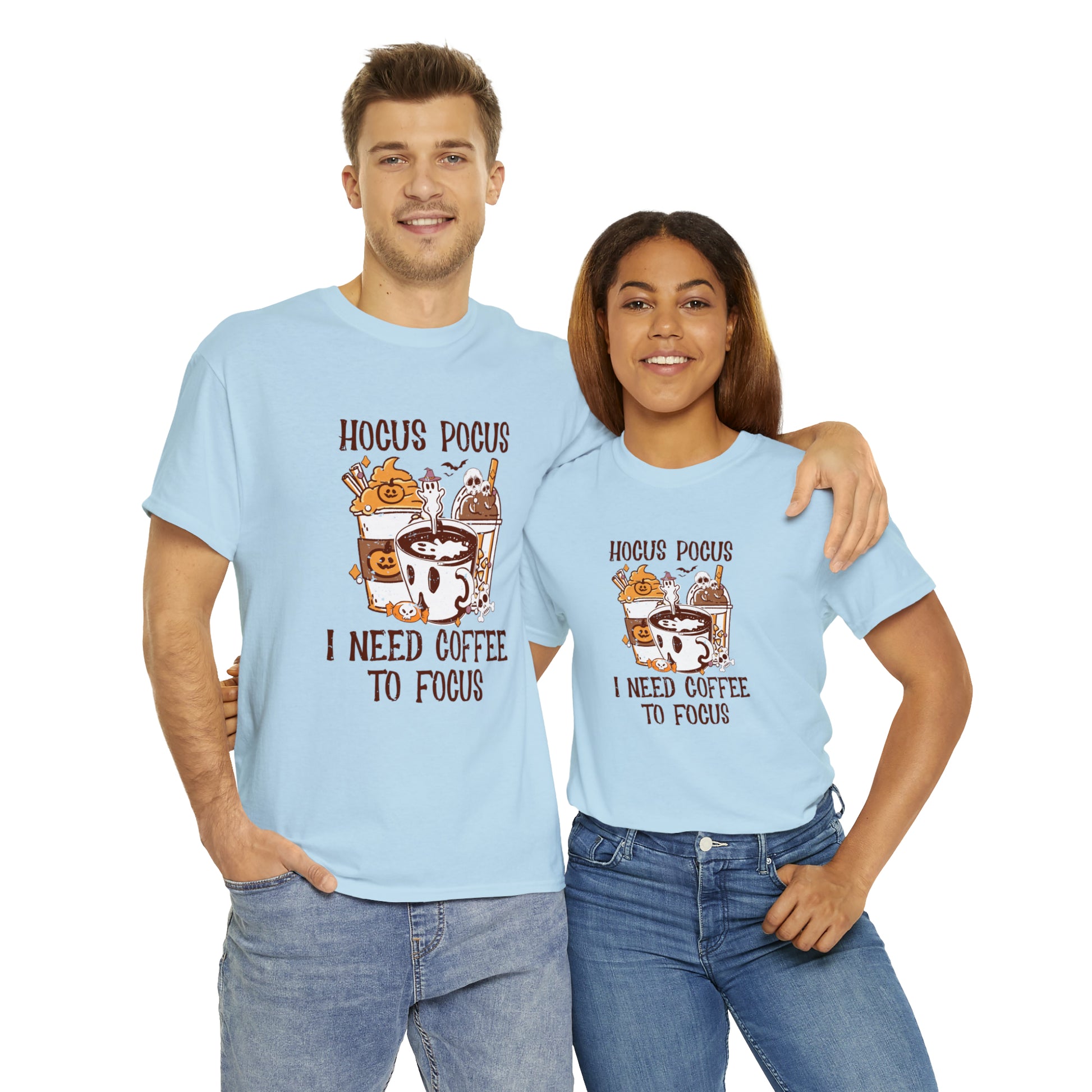 "Hocus Pocus, I Need Coffee To Focus" T-Shirt - Weave Got Gifts - Unique Gifts You Won’t Find Anywhere Else!