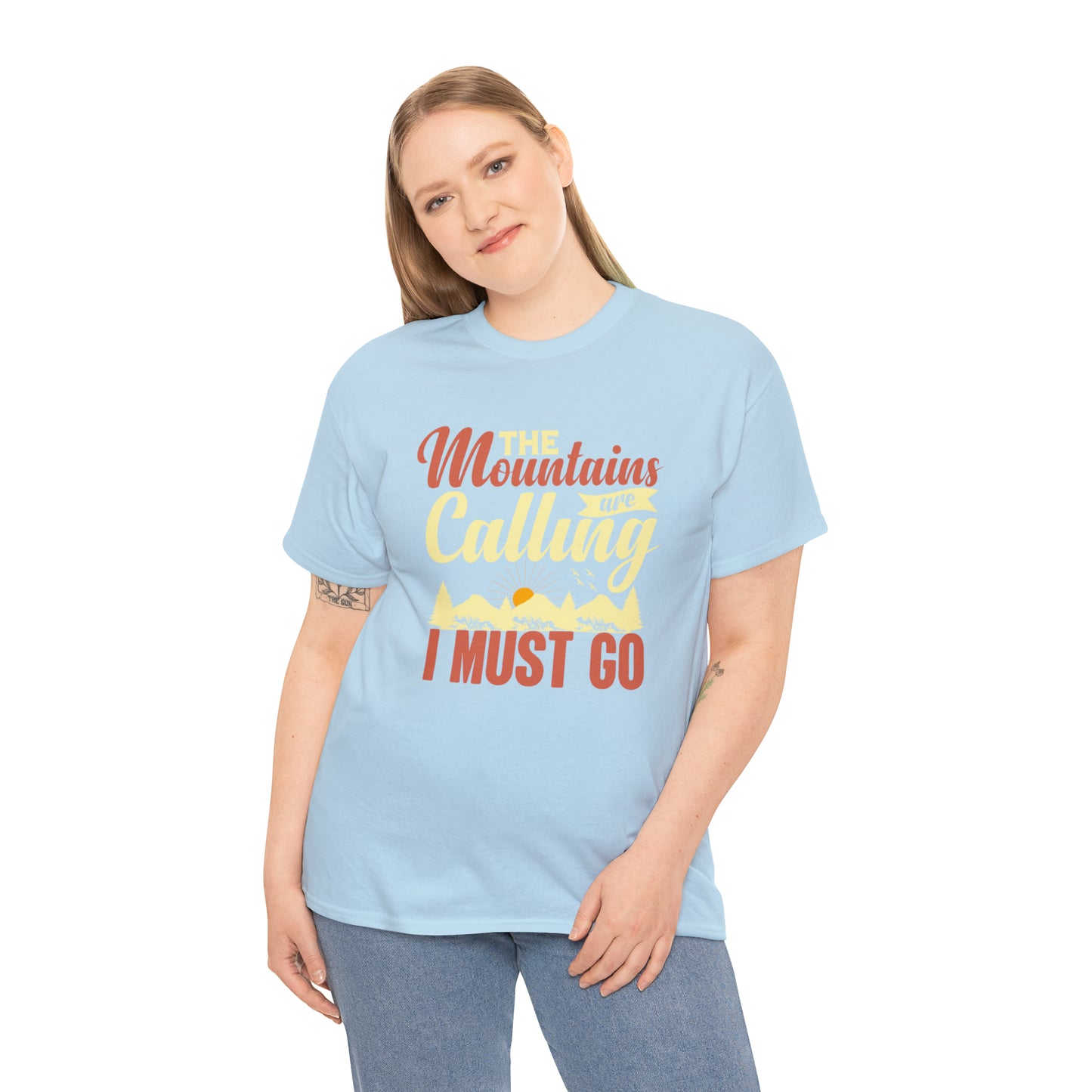 "The Mountains Are Calling" T-Shirt - Weave Got Gifts - Unique Gifts You Won’t Find Anywhere Else!