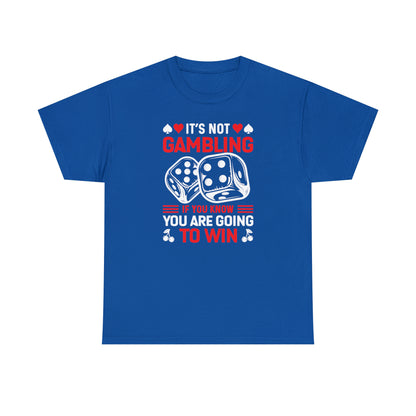 Funny poker quote t-shirt for game night
