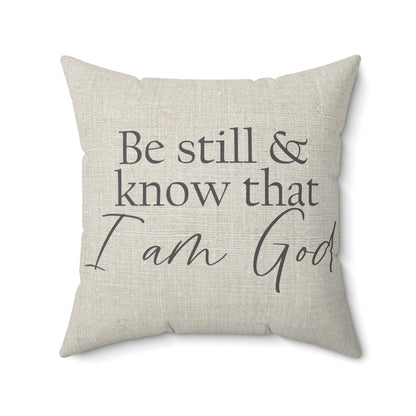 "Be Still & Know That I Am God" Throw Pillow - Weave Got Gifts - Unique Gifts You Won’t Find Anywhere Else!