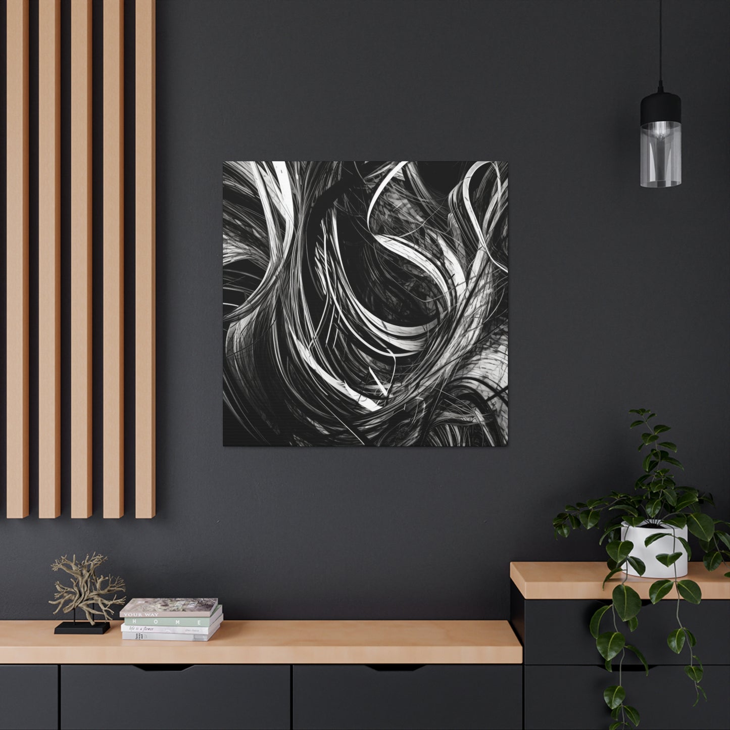 "Black & White Abstract" Wall Art - Weave Got Gifts - Unique Gifts You Won’t Find Anywhere Else!