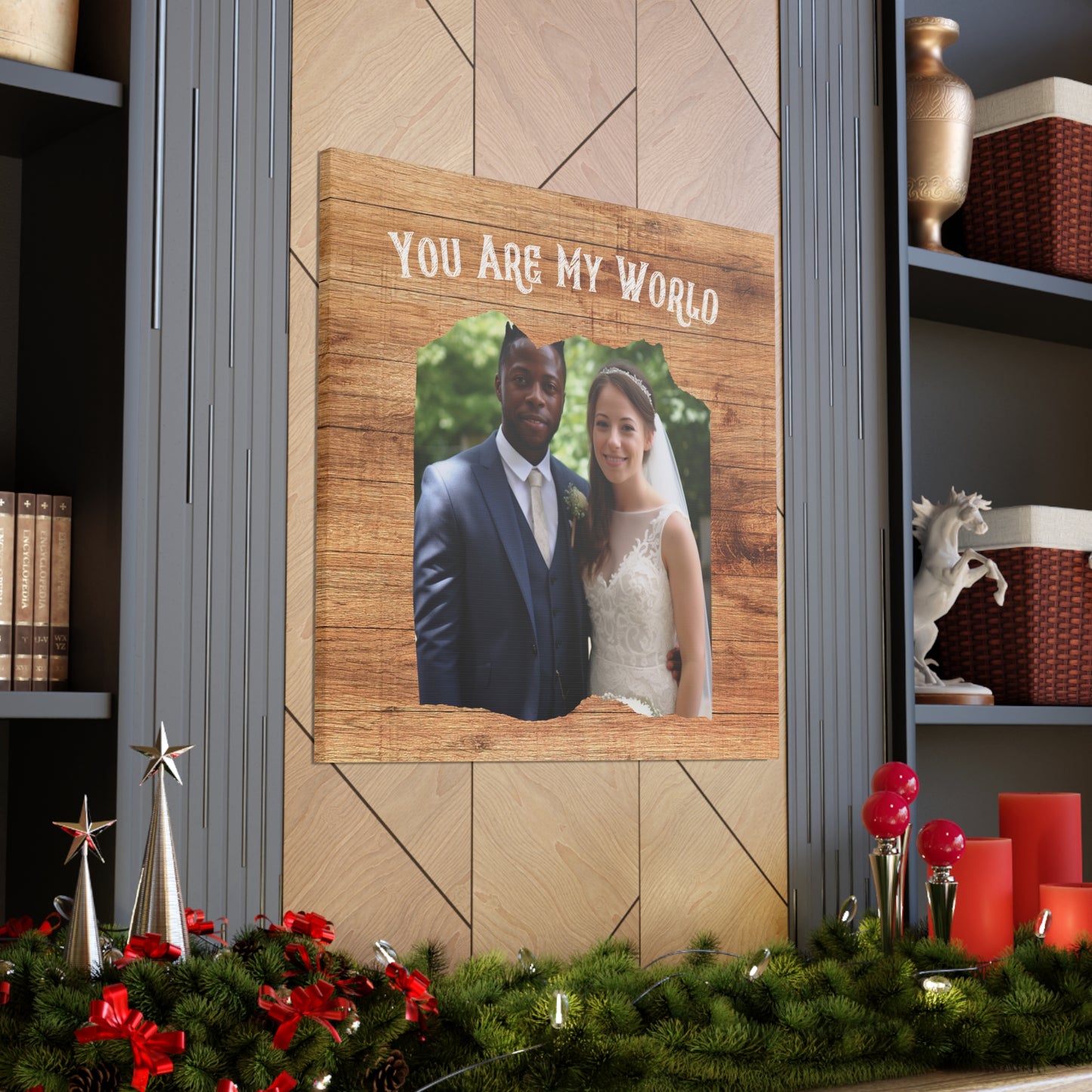 "You Are My World" Custom Photo Wall Art - Weave Got Gifts - Unique Gifts You Won’t Find Anywhere Else!