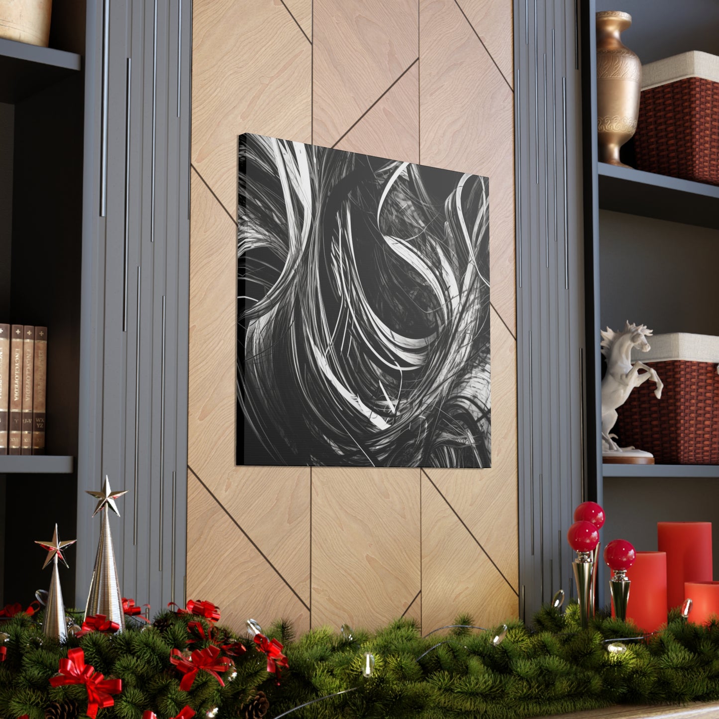 "Black & White Abstract" Wall Art - Weave Got Gifts - Unique Gifts You Won’t Find Anywhere Else!