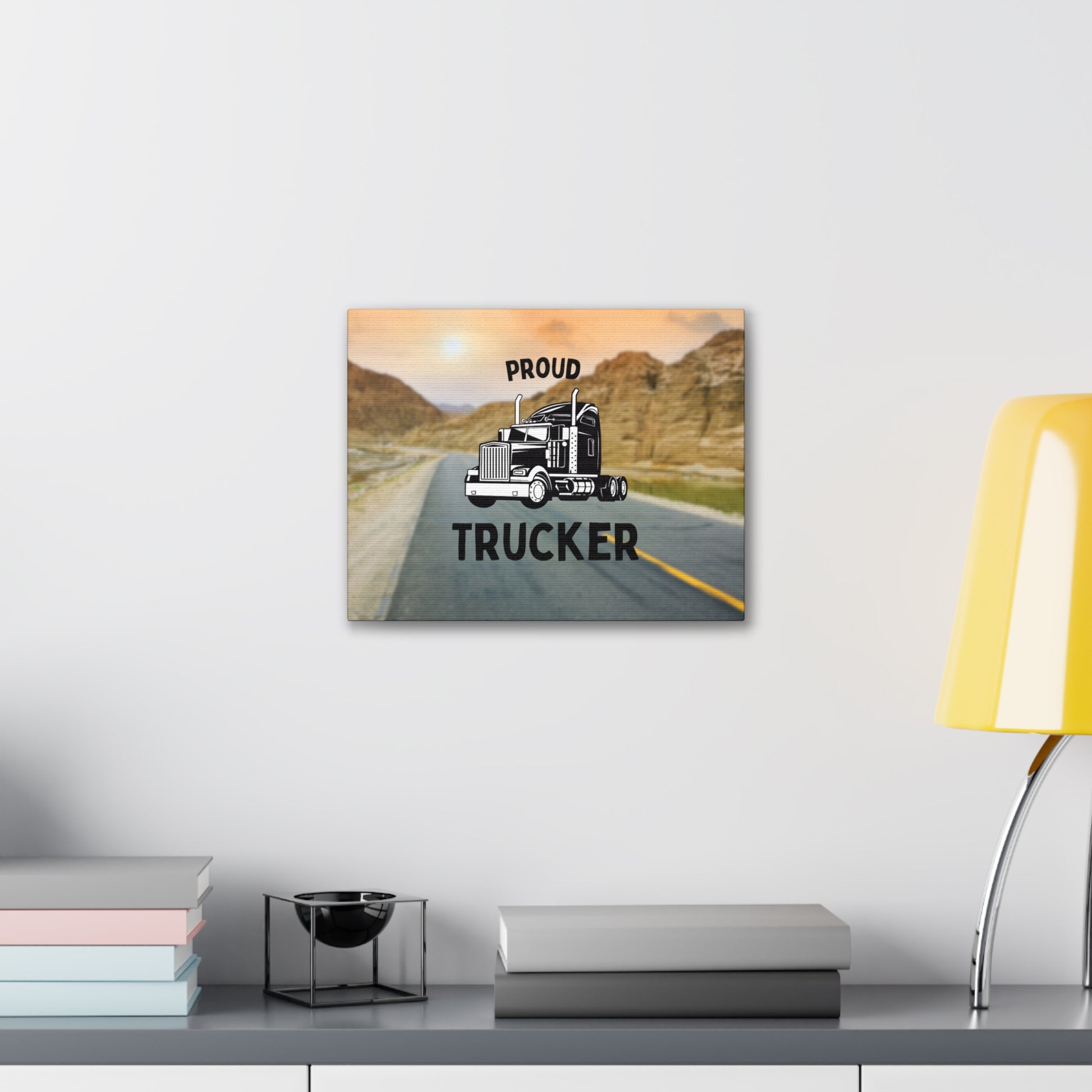 "Proud Trucker" Wall Art - Weave Got Gifts - Unique Gifts You Won’t Find Anywhere Else!