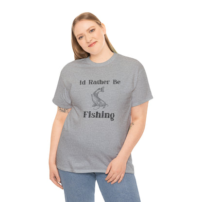 "Id Rather Be Fishing" T-Shirt - Weave Got Gifts - Unique Gifts You Won’t Find Anywhere Else!