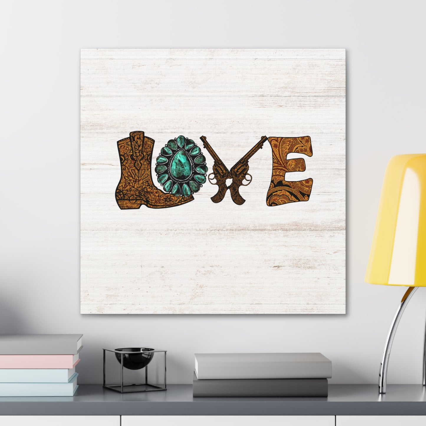 "Wild West Love" Canvas Wall Art Print - Weave Got Gifts - Unique Gifts You Won’t Find Anywhere Else!