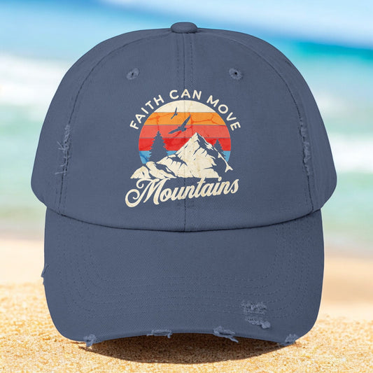 Faith Can Move Mountains Christian ball cap
