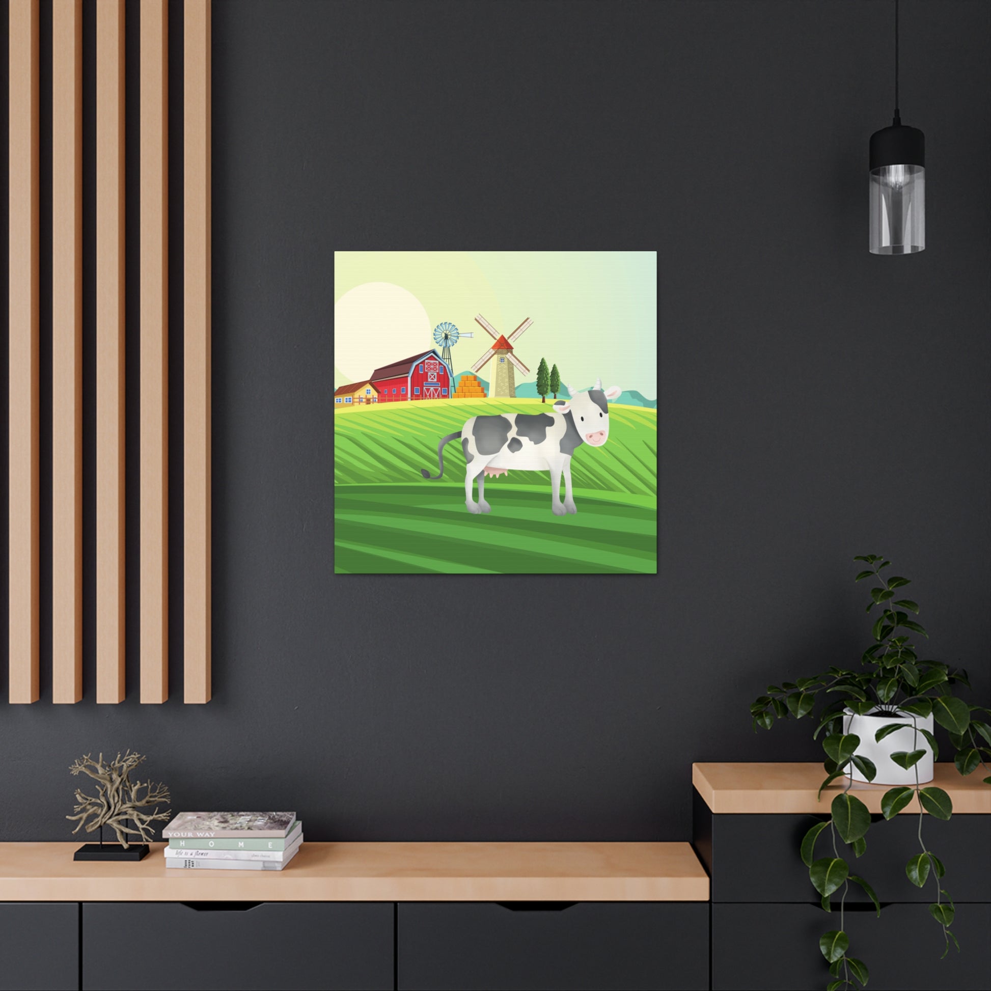 "Cow On A Farm" Kids Wall Art - Weave Got Gifts - Unique Gifts You Won’t Find Anywhere Else!