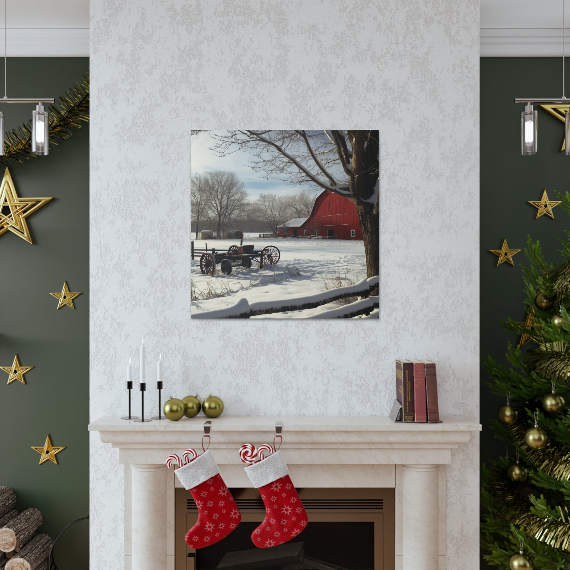 "Winter Farm Memories" Wall Art - Weave Got Gifts - Unique Gifts You Won’t Find Anywhere Else!