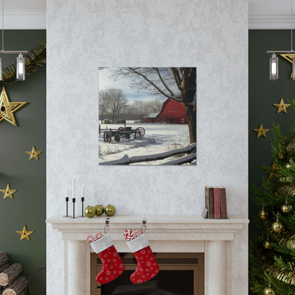 "Winter Farm Memories" Wall Art - Weave Got Gifts - Unique Gifts You Won’t Find Anywhere Else!