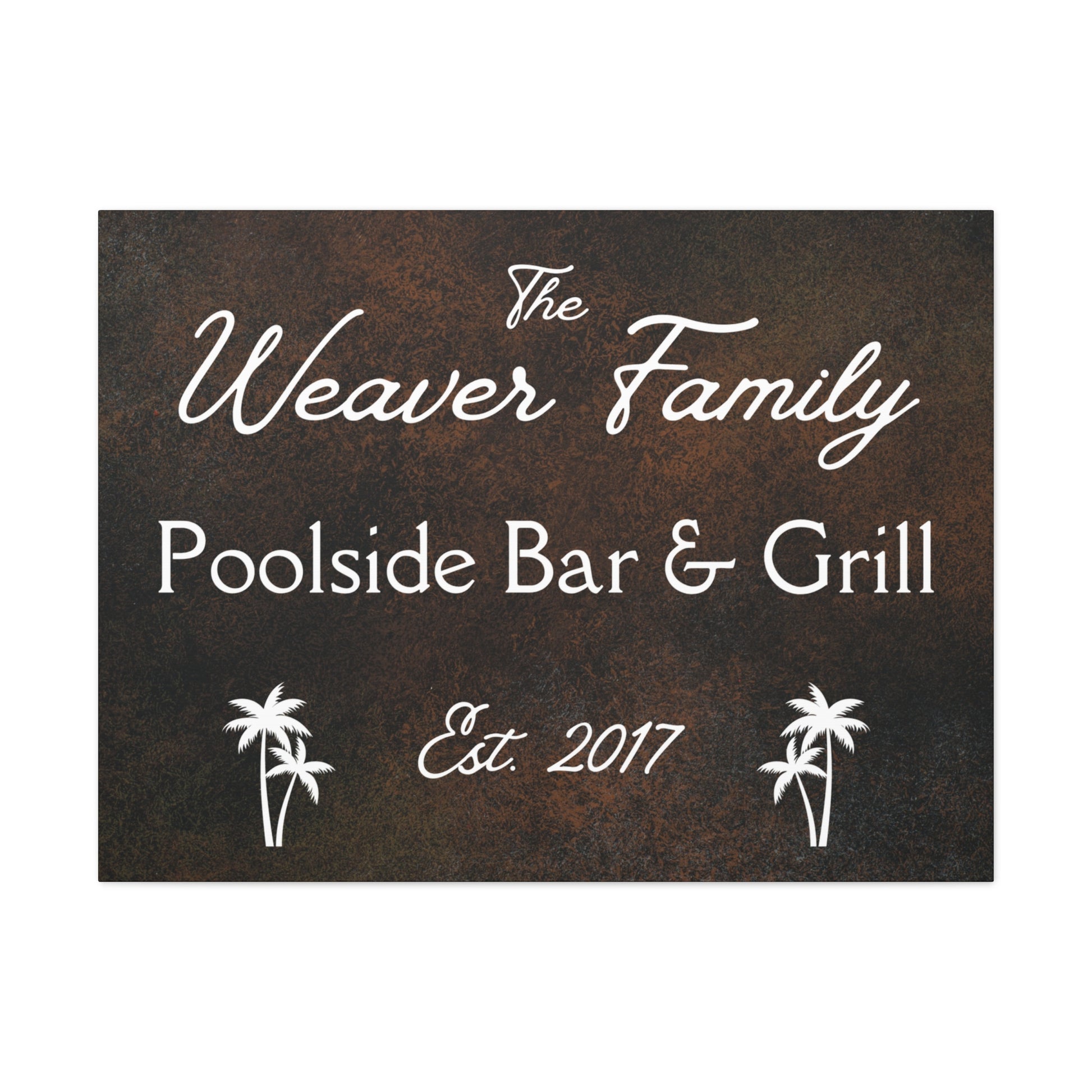 Custom "Poolside Bar & Grill" Wall Art - Weave Got Gifts - Unique Gifts You Won’t Find Anywhere Else!