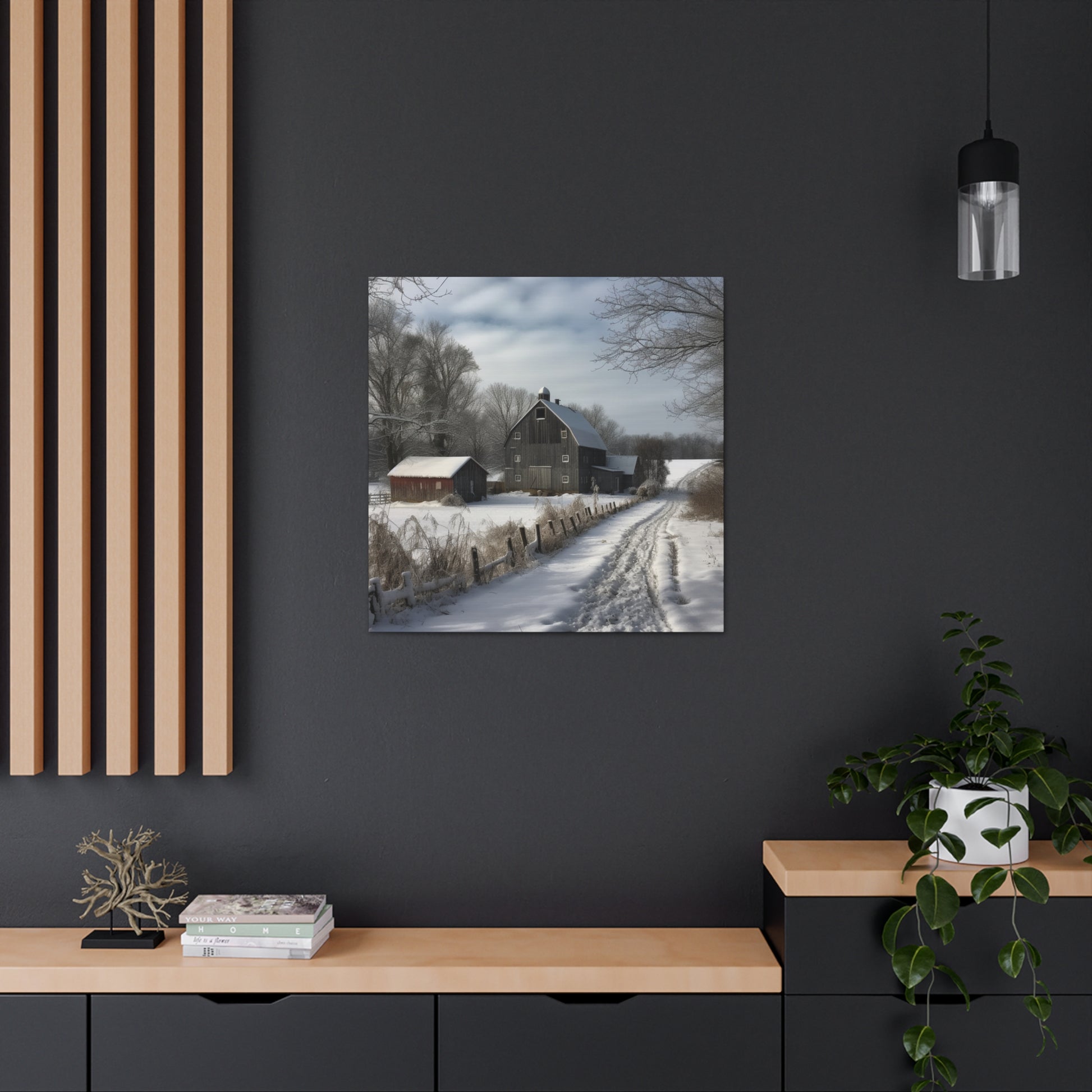 "Farm Winter Wonderland" Wall Art - Weave Got Gifts - Unique Gifts You Won’t Find Anywhere Else!