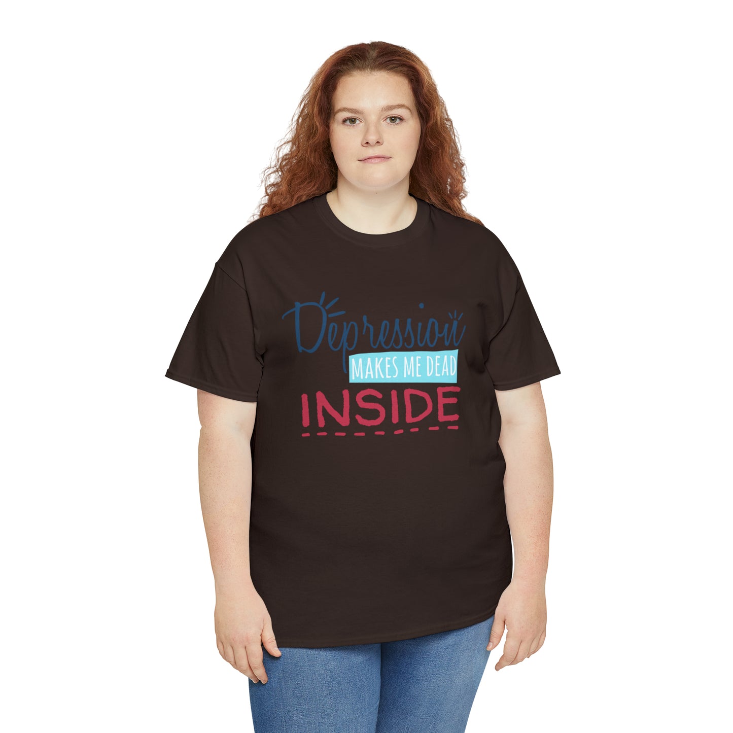 "Depression Makes Me Dead Inside" T-Shirt - Weave Got Gifts - Unique Gifts You Won’t Find Anywhere Else!