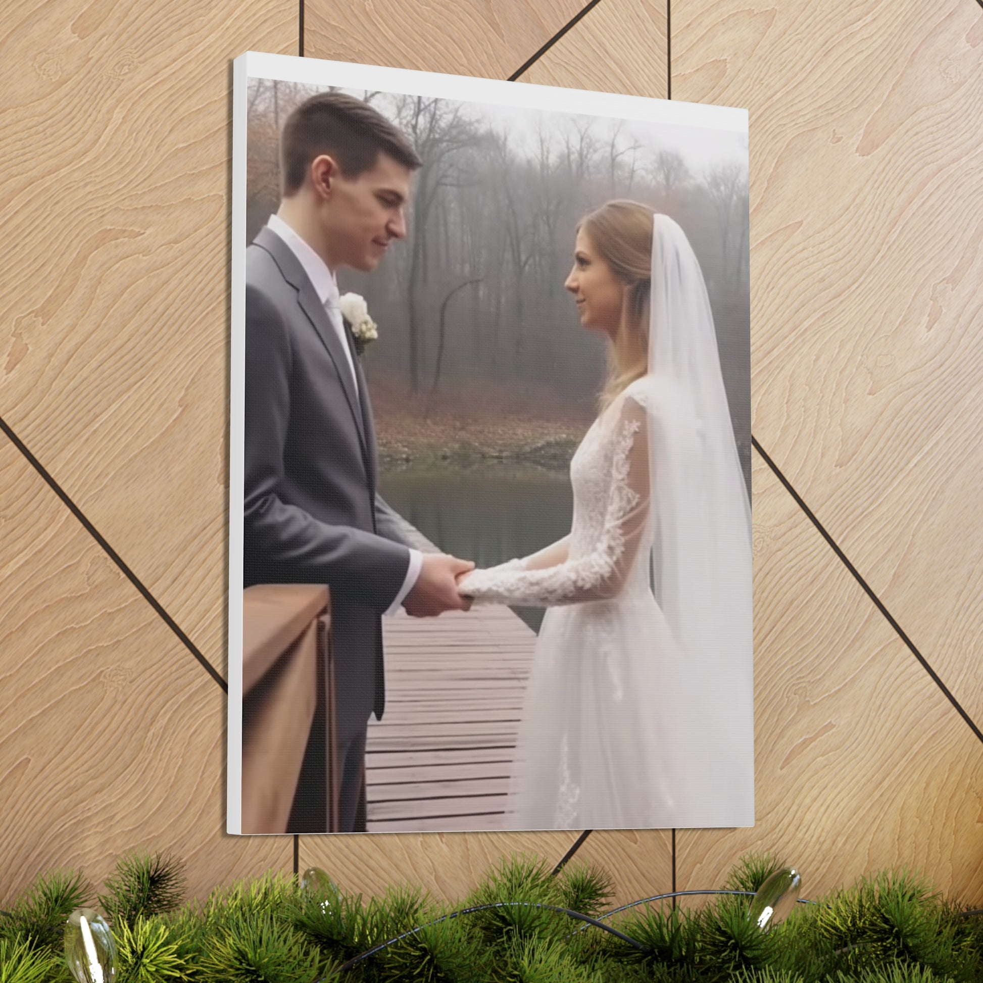 "Wedding Day" Custom Photo Wall Print - Weave Got Gifts - Unique Gifts You Won’t Find Anywhere Else!