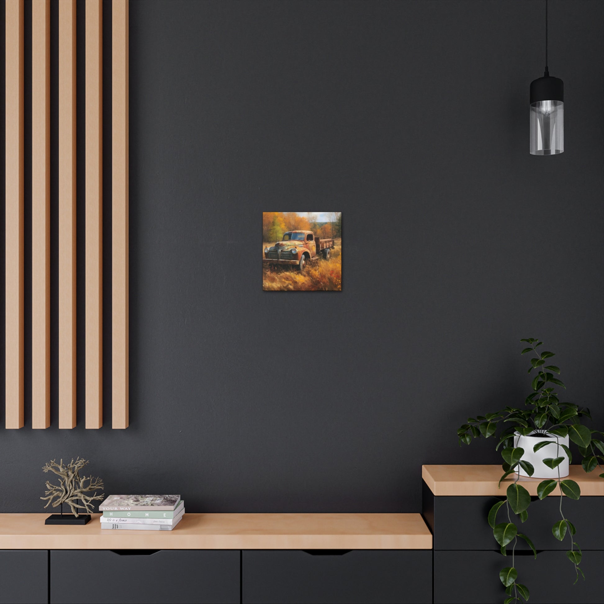"Fall Farm Rustic Truck" Wall Art - Weave Got Gifts - Unique Gifts You Won’t Find Anywhere Else!