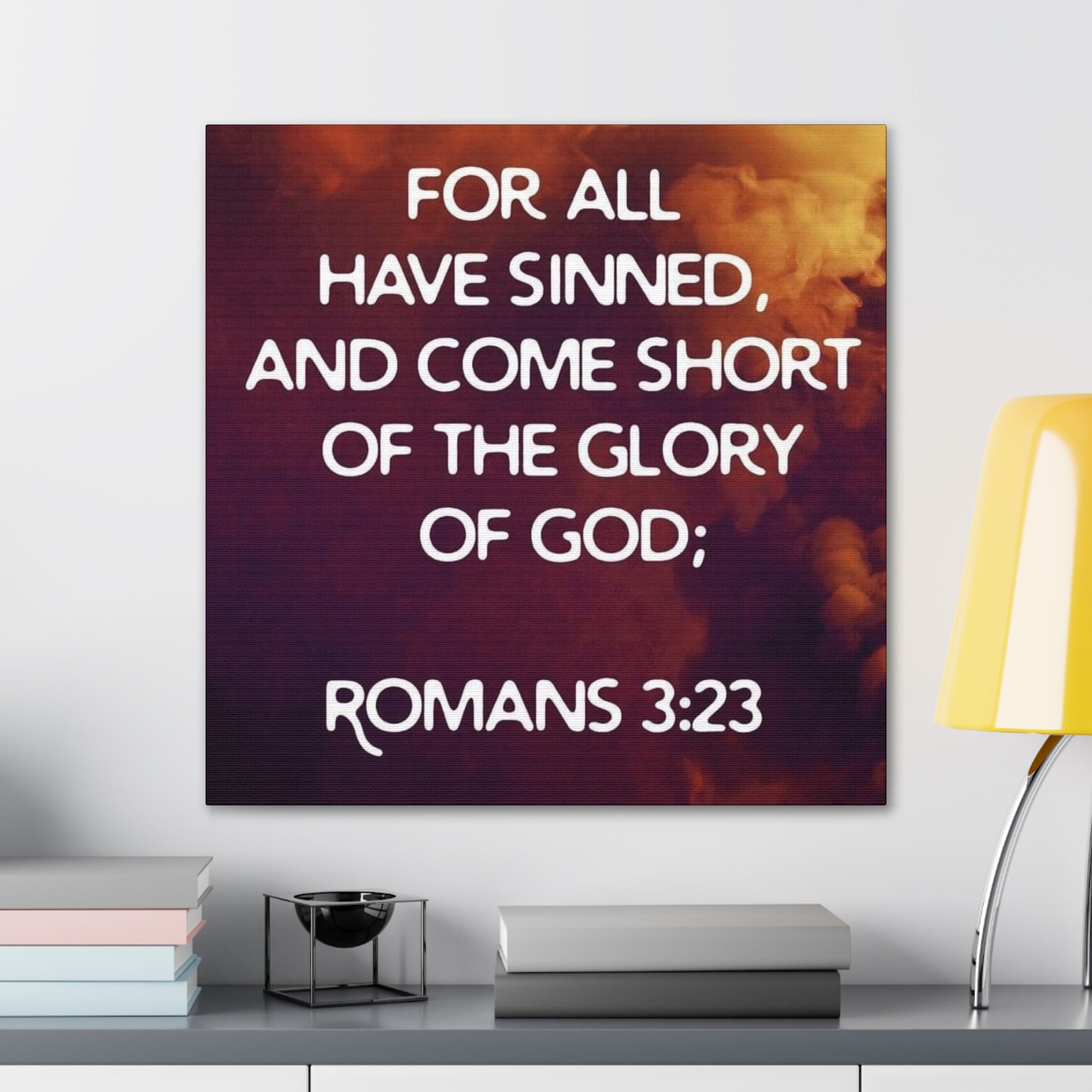 "For All Have Sinned And Come Short Of The Glory Of God" Wall Art - Weave Got Gifts - Unique Gifts You Won’t Find Anywhere Else!